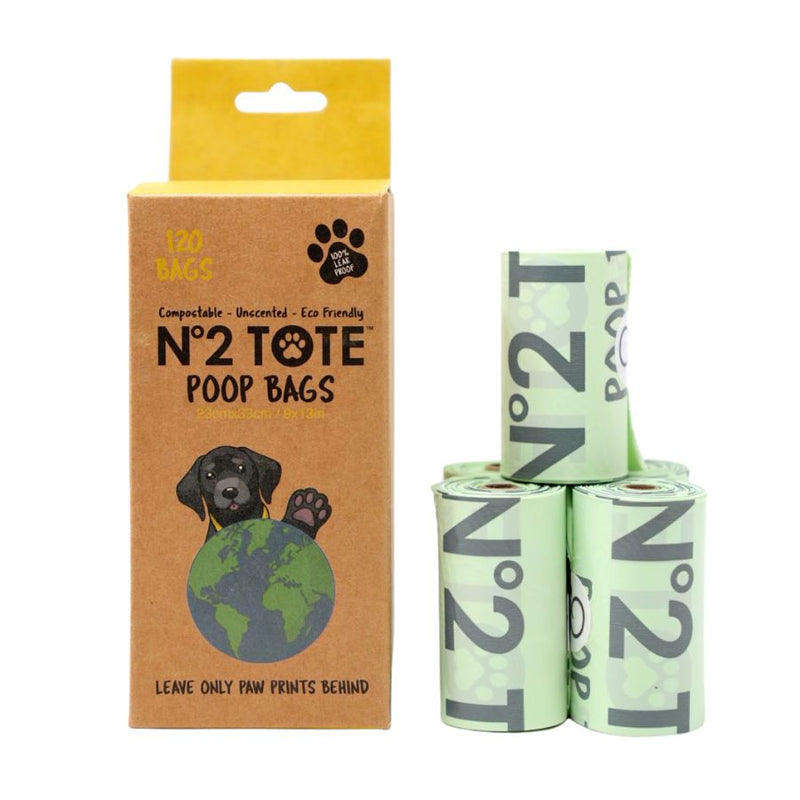 N°2 TOTE Poop Bags: 100% Compostable and Eco-Friendly Dog Waste Bags